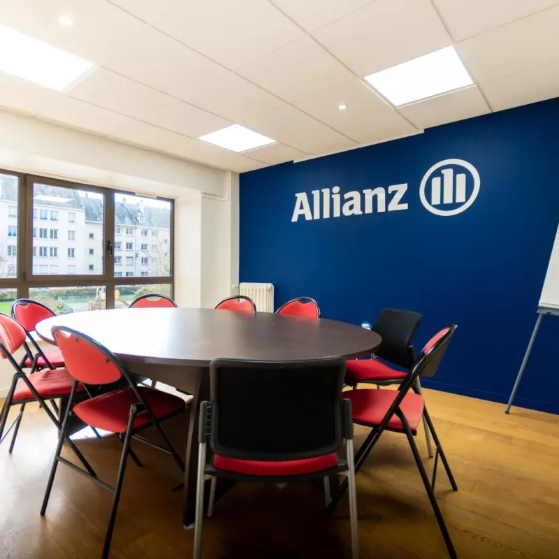 Scène professionnelle photographiée pour le projet Allianz
